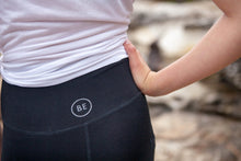 Load image into Gallery viewer, BondiEco bamboo, organic cotton, leggings.  High waisted, slimming, with pockets. Perfect for yoga and pilates.