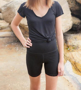 BondiEco T-shirt - Perfect lightweight t-shirt in sustainable black modal. Perfect V.