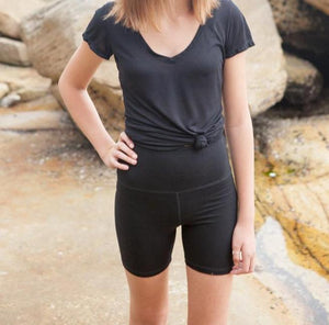 BondiEco T-shirt - Perfect lightweight t-shirt in sustainable black modal. Perfect V.
