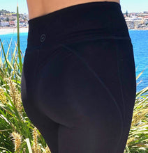 Load image into Gallery viewer, Bamboo leggings, mid waist, slimming no dig waist band. Perfect yoga, pilates leggings. Super soft and comfortable